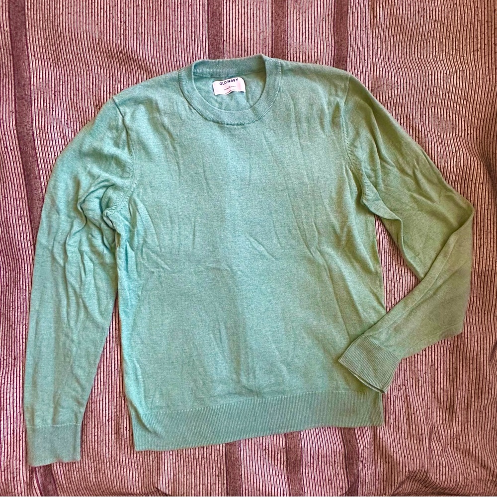 Men's Mint Green Crewneck Sweater